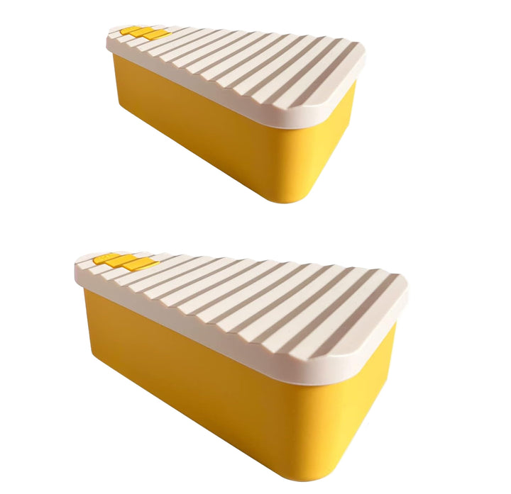 Contenedor reutilizable para guardar pizza con 2 bandejas – SliceSafe