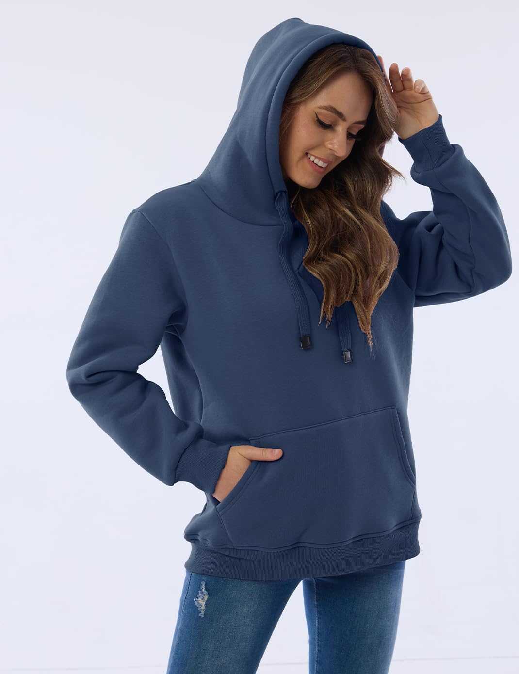 Women's Casual Fleece-Lined Hoodie - Lilly