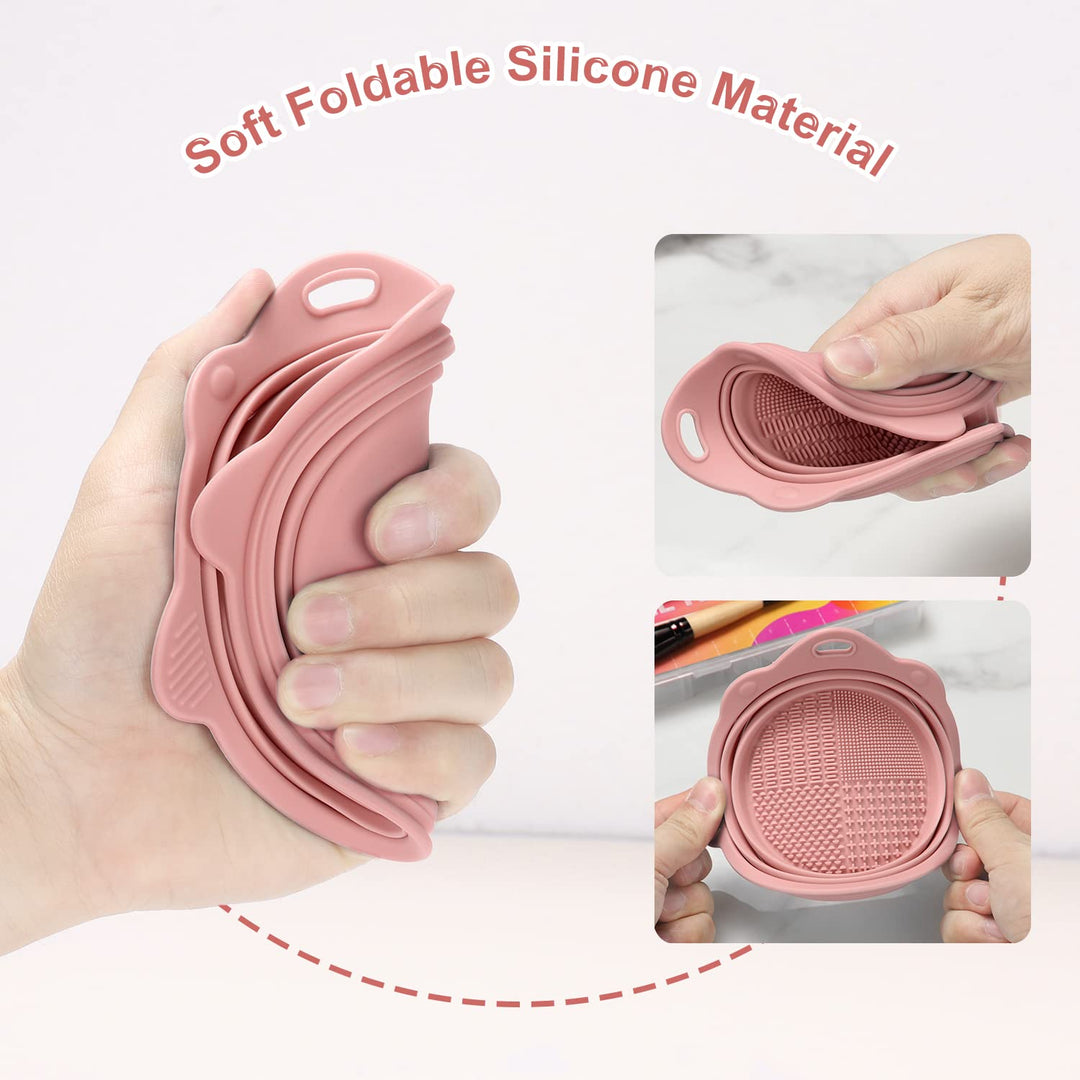 Foldable Silicone Brush Cleaning Bowl