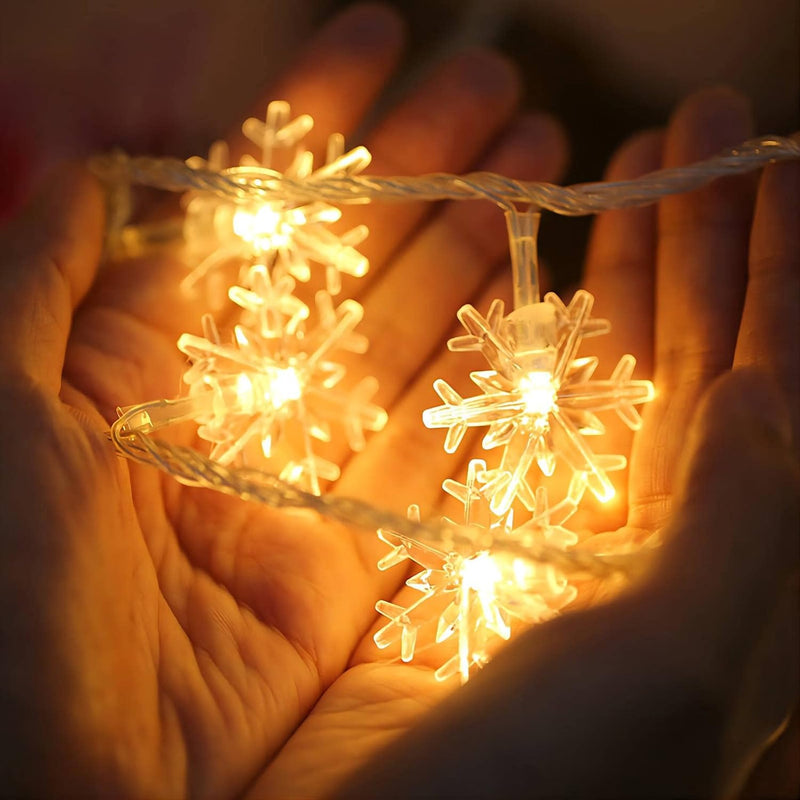 Sneeuwvlok LED Lichtslinger (6 m) - FrostyTwinkle