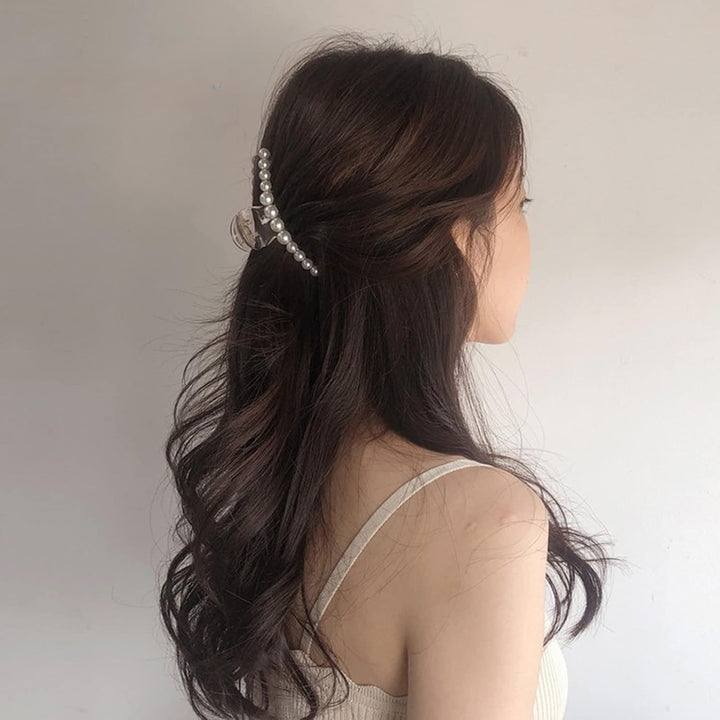 Stylish Pearl Hair Clips - 4-Pack