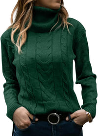 Stylish Knitted Women's Turtleneck - Denise