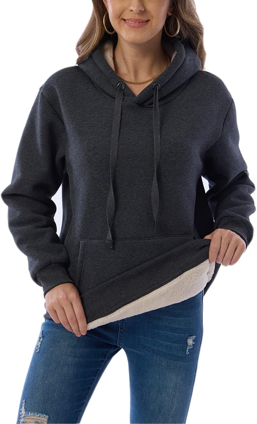 Women's Casual Fleece-Lined Hoodie - Lilly
