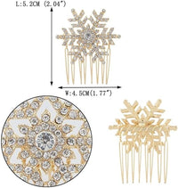 Winter Crystal Snowflake Hairpin - SnowGleam