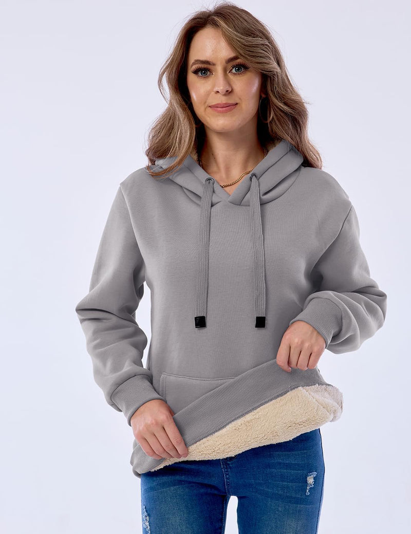 Women's Casual Fleece-Lined Hoodie - Lilly