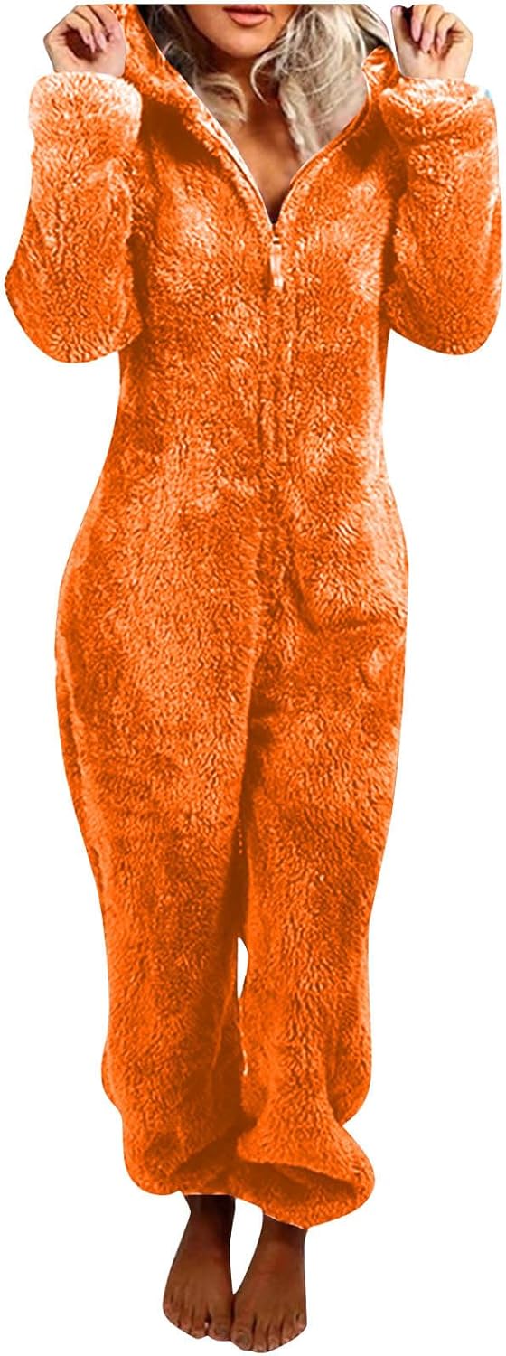 Sherpa Fuzzy Onesie with Hood - CozyCat