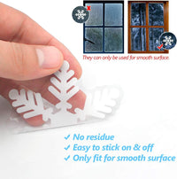 Snowflake Christmas Window Stickers - WinterGlow