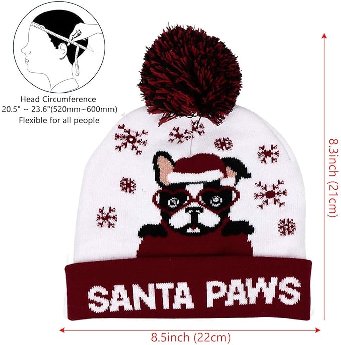 Verlichte Kerst Beanie - GlowDeer