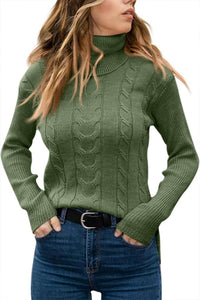 Stylish Knitted Women's Turtleneck - Denise