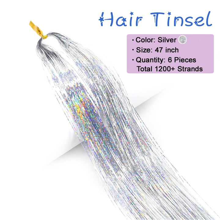 Sparkling Hair Tinsel Kit – Strands of Glitter!