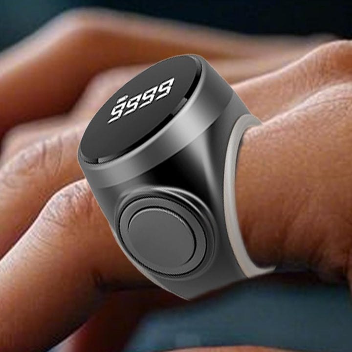 Anillo contador digital recargable de 4 dígitos para dedo – Calmero