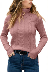 Stylish Knitted Women's Turtleneck - Denise