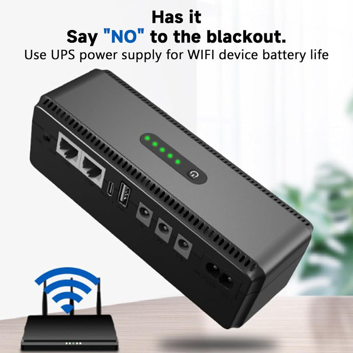 Batería de respaldo UPS de 10400 mAh con fuente compacta – Nexora