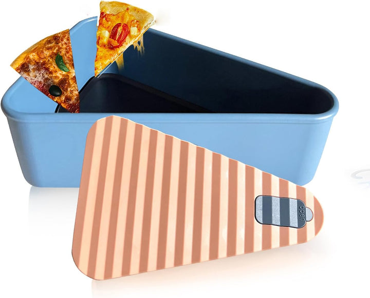 Contenedor reutilizable para guardar pizza con 2 bandejas – SliceSafe