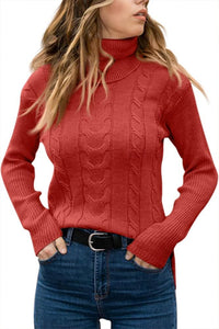 Stylish Knitted Women's Turtleneck - Denise