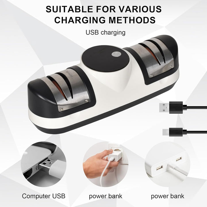 Afilador eléctrico de cuchillos con 3 velocidades y pantalla LED – EdgeMaster