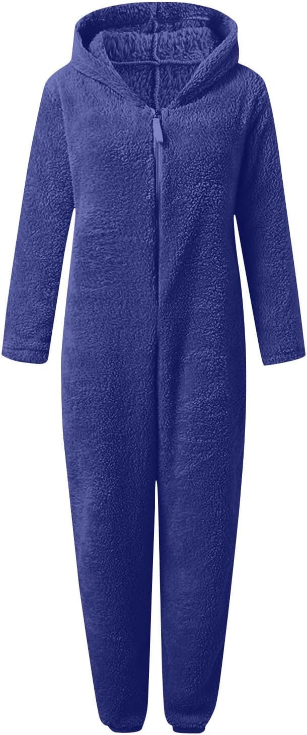 Sherpa Fuzzy Onesie with Hood - CozyCat