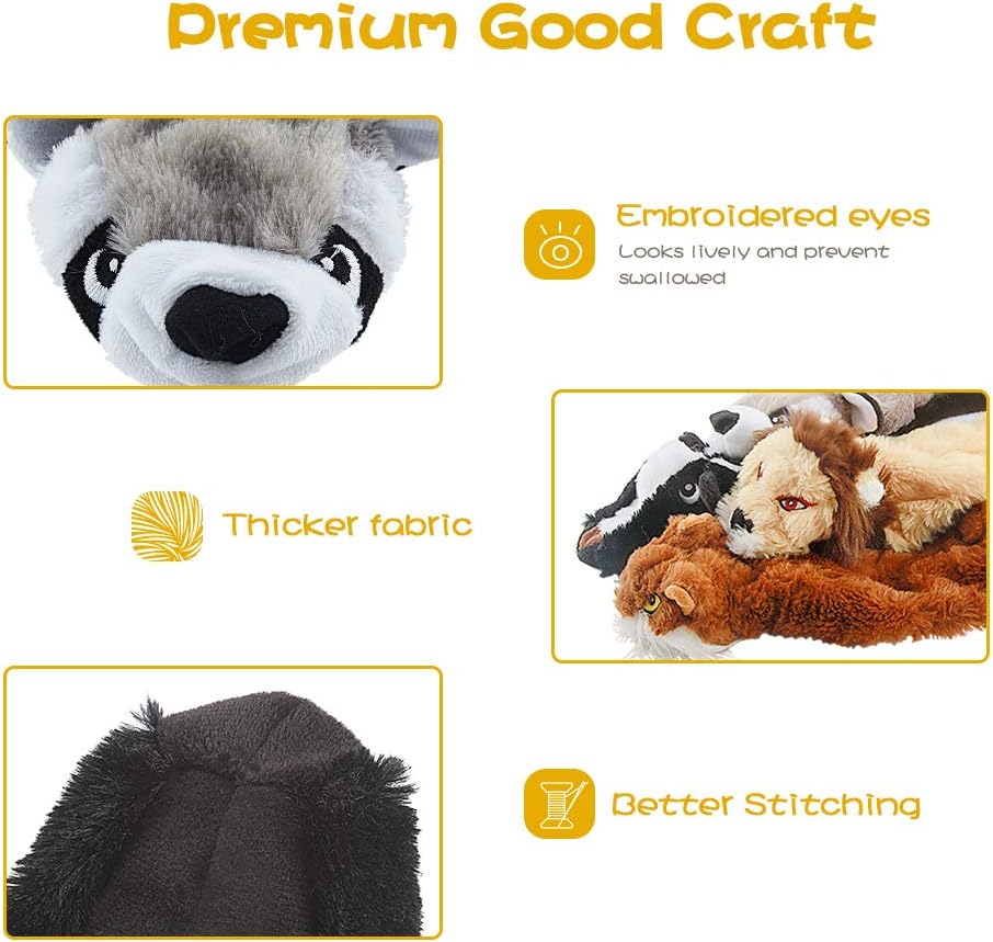 Durable Squeaky Dog Toy - Set of 5
