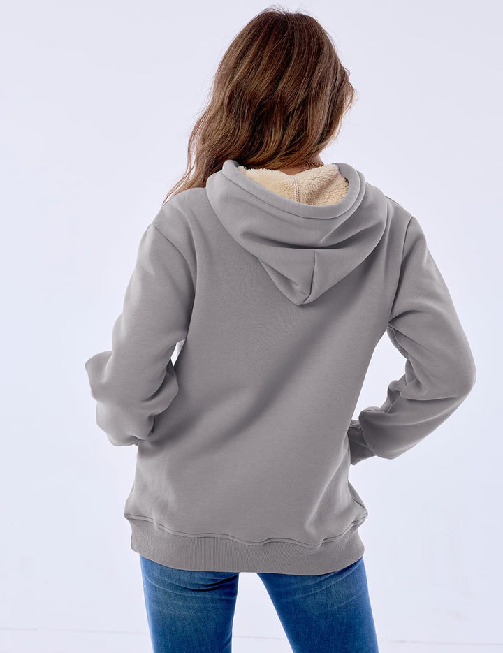 Women's Casual Fleece-Lined Hoodie - Lilly