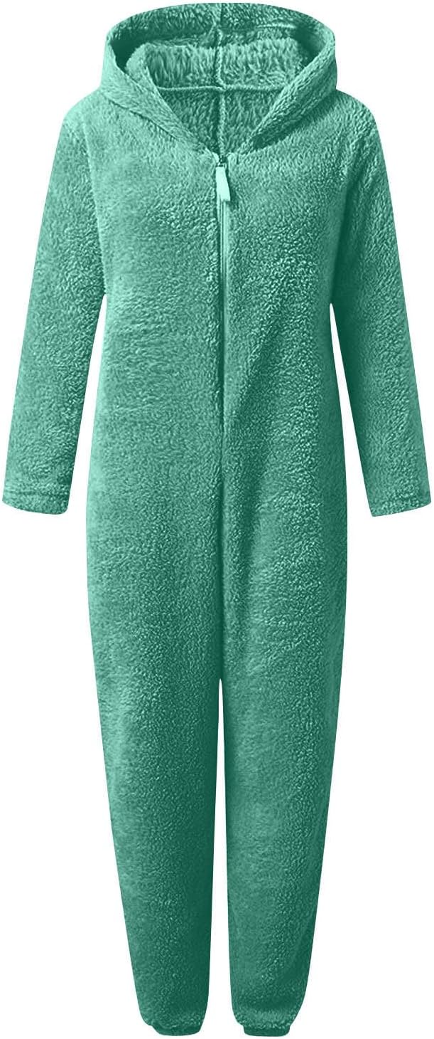 Sherpa Fuzzy Onesie with Hood - CozyCat