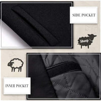 Men's Winter Wool Blend Trench Coat - Liam