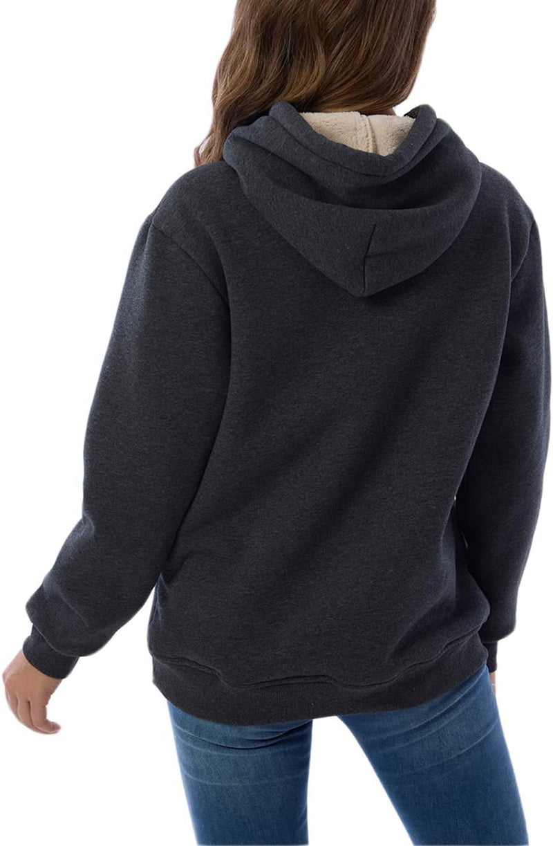 Women's Casual Fleece-Lined Hoodie - Lilly