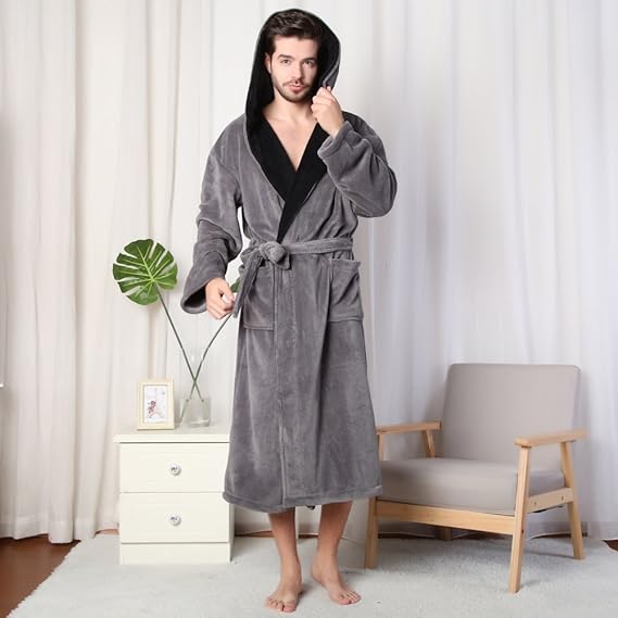 Luxe Heren Badjas met Capuchon - Lars