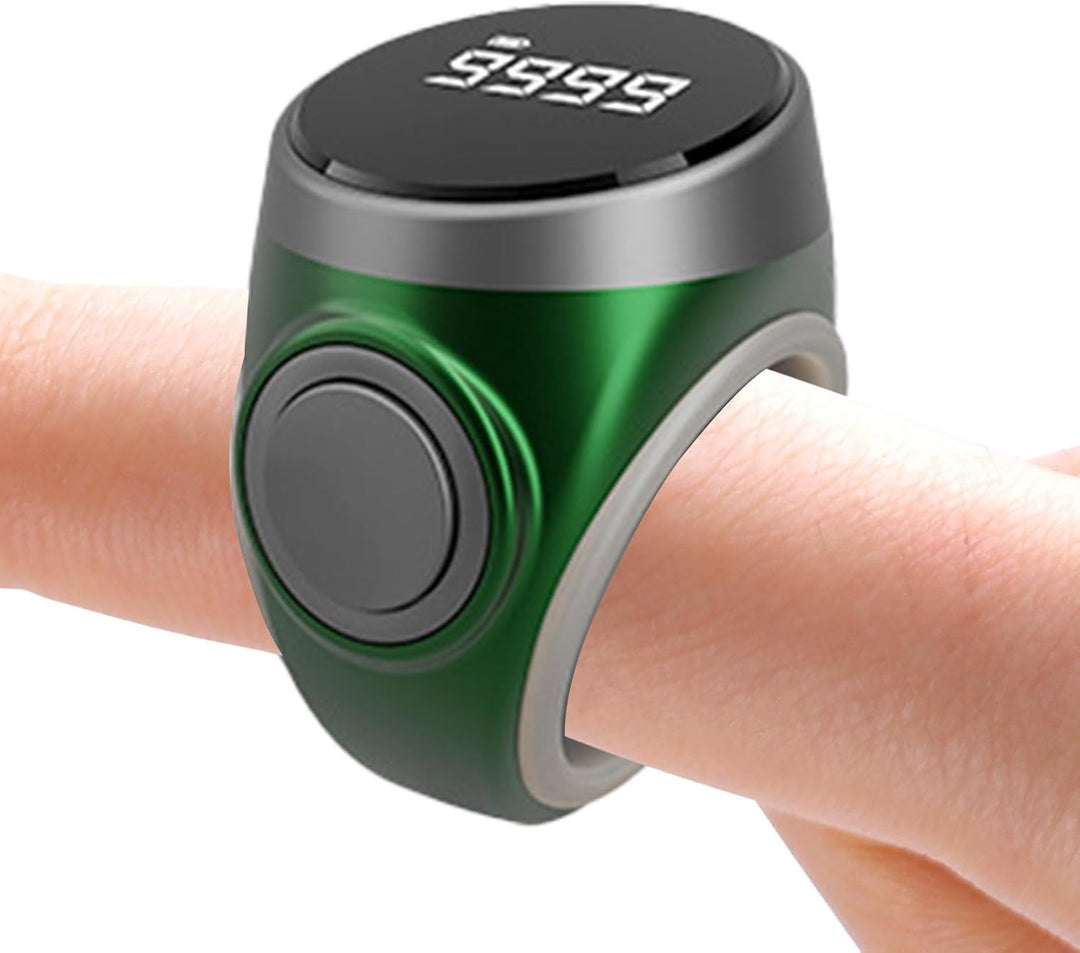 Anillo contador digital recargable de 4 dígitos para dedo – Calmero