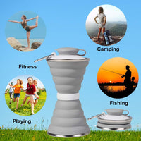 Collapsible Water Bottle with Carabiner