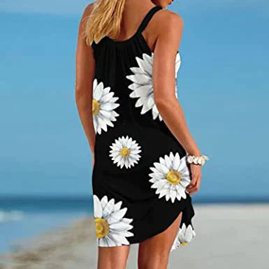 Boho chic summer dress with floral print – Karla