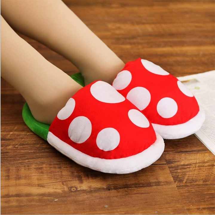 Pluche Winterpantoffels - Flora