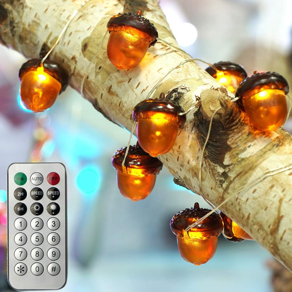 3D Eikel Herfst Lichtsllinger (3 m) - HarvestGlow