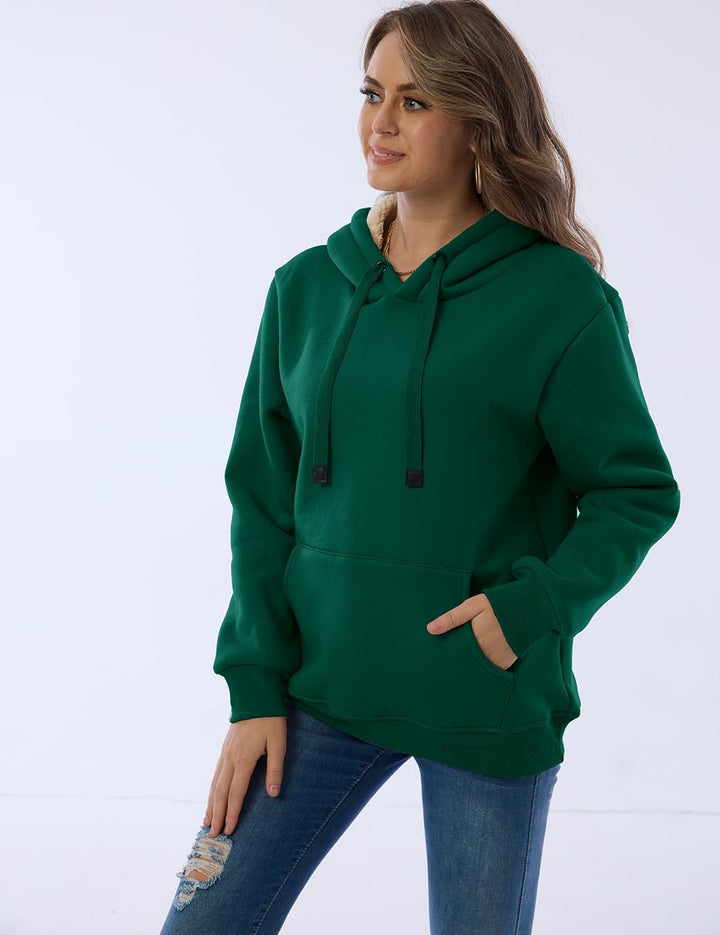Women's Casual Fleece-Lined Hoodie - Lilly