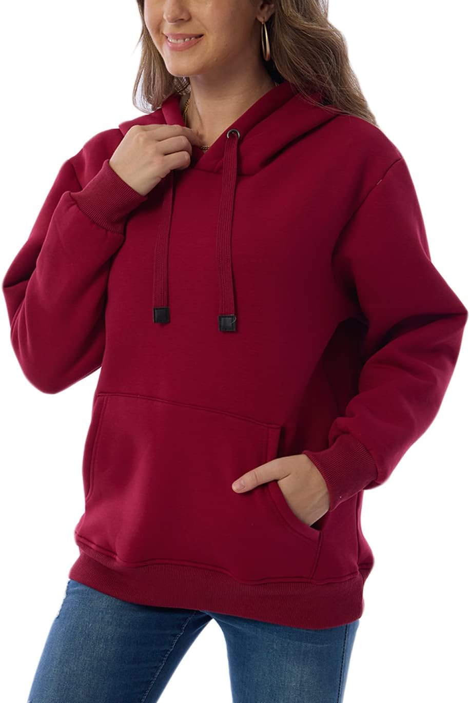 Women's Casual Fleece-Lined Hoodie - Lilly