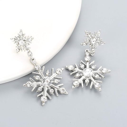 Winter Snowflake Earrings - FrostFlare
