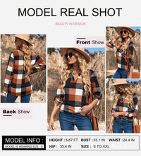 Stylish Casual Checked Women's Blouse - Lara