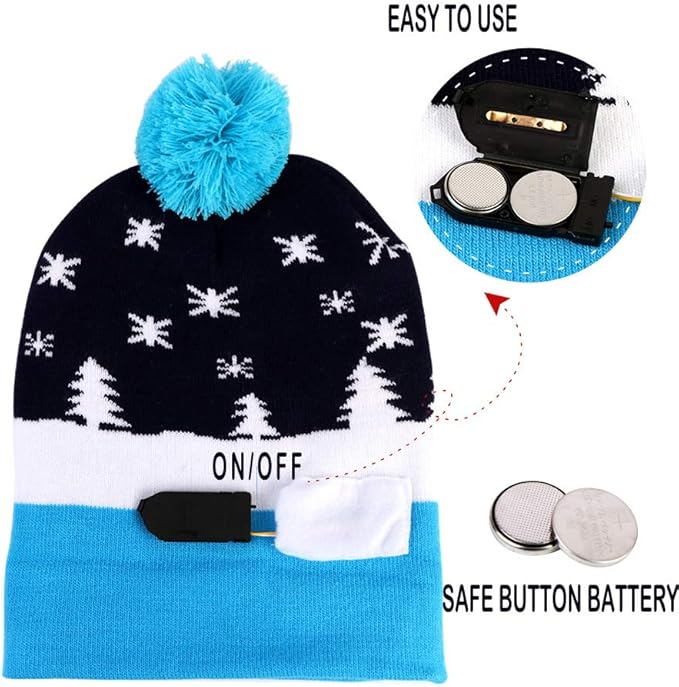 Verlichte Kerst Beanie - GlowDeer