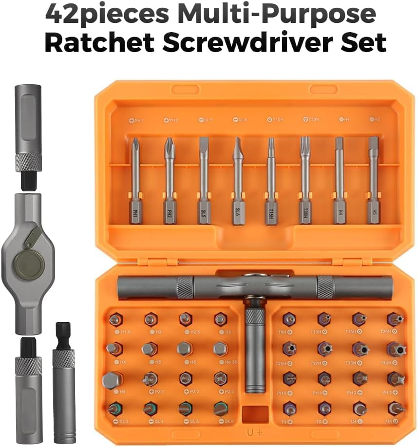 42-in-1 Magnetic Screwdriver Set – Precision Repair Kit with Bits and Handle – Fixaro