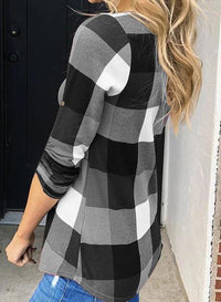 Stylish Casual Checked Women's Blouse - Lara