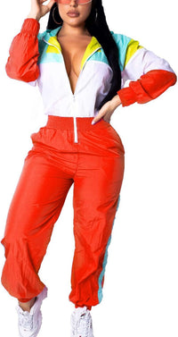 Retro Women's Windbreaker Jumpsuit - Elodie