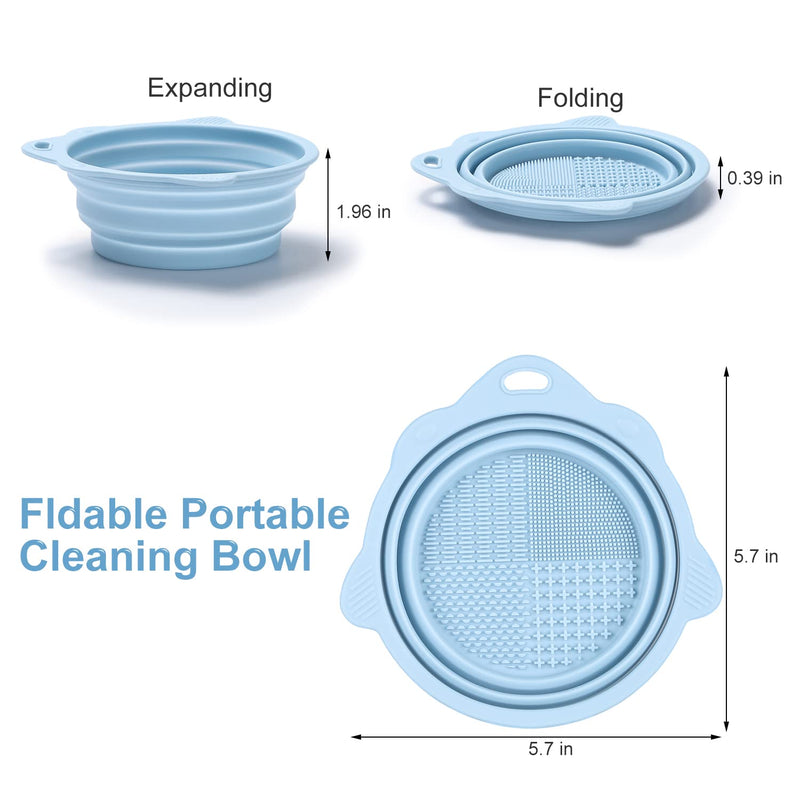 Foldable Silicone Brush Cleaning Bowl