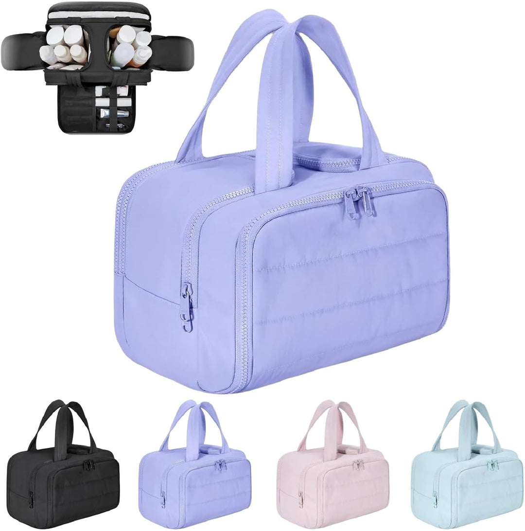 Bolsa de viaje para maquillaje – Neceser impermeable grande y organizador de maquillaje (4 en 1) – Selvane