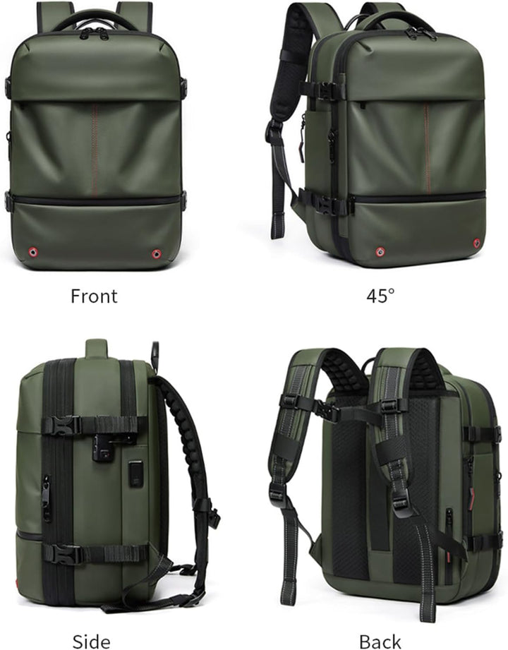Mochila de viaje expandible e impermeable con compresión al vacío – Arvid