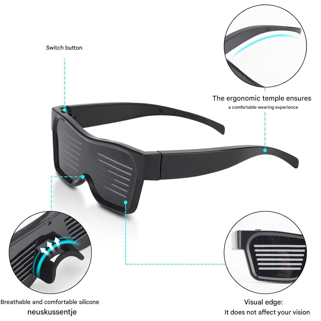 App-Programmable LED Party Glasses – GlowBeat