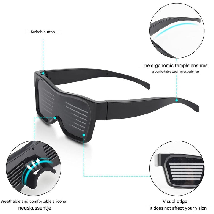 App-Programmable LED Party Glasses – GlowBeat