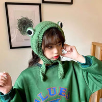 Crocheted Frog Ear-Warming Headband - FrogHeat