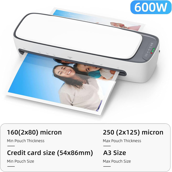 A3 Desktop Laminator Set with Hot & Cold Mode and 6-in-1 Functions – Lexaro