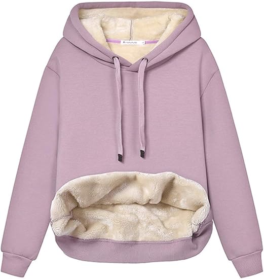 Women's Casual Fleece-Lined Hoodie - Lilly