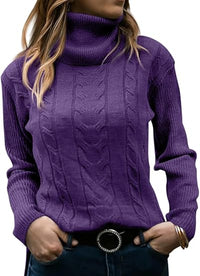 Stylish Knitted Women's Turtleneck - Denise