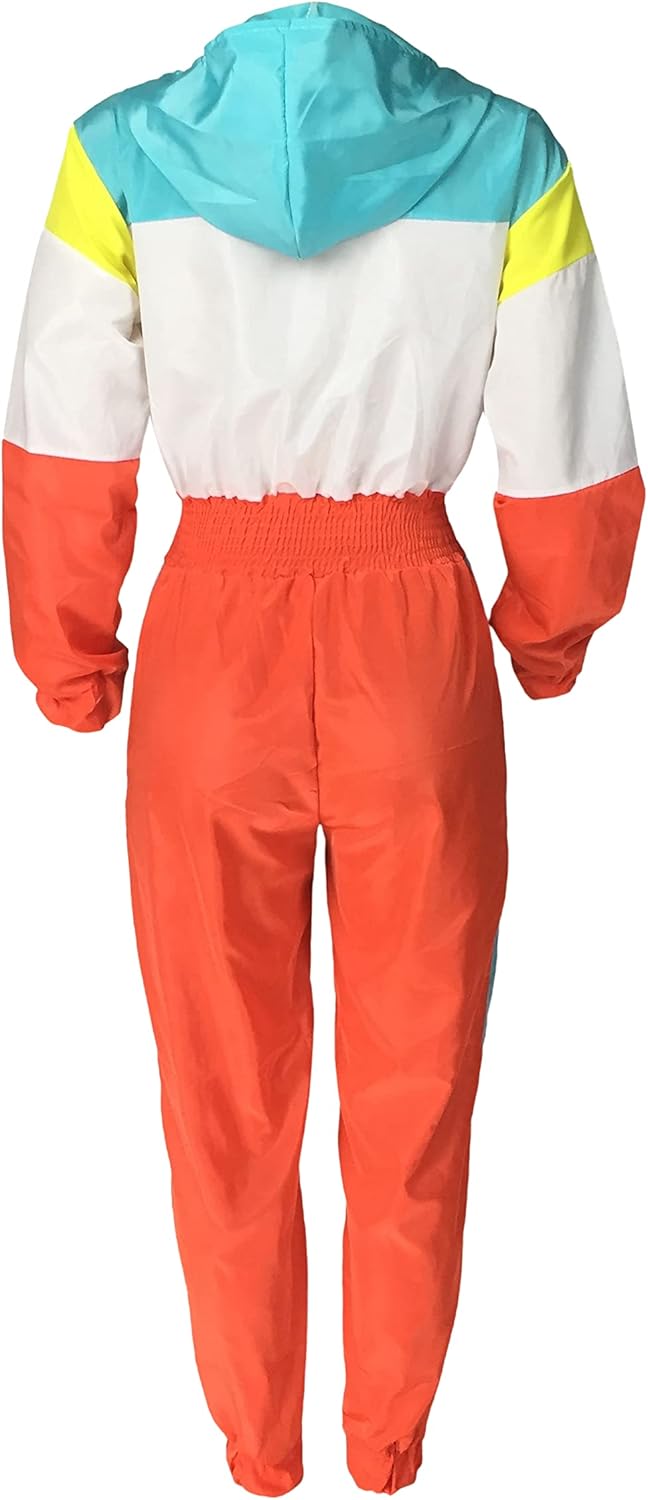 Retro Women's Windbreaker Jumpsuit - Elodie